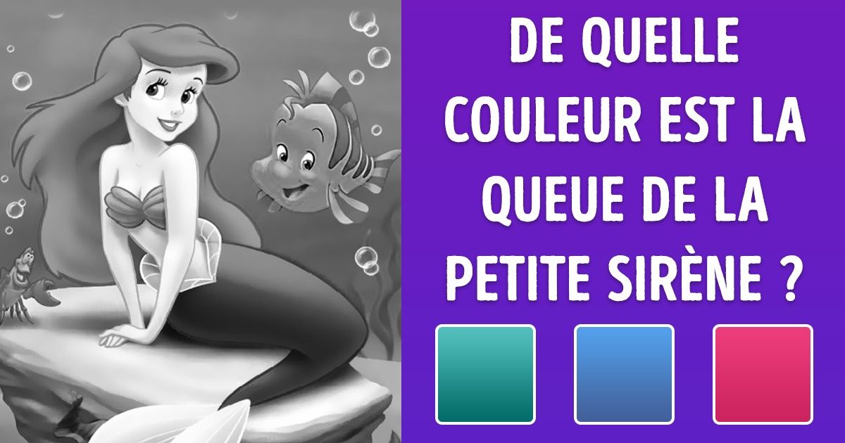 Test : trouve la couleur de ces objets présents dans des dessins animés