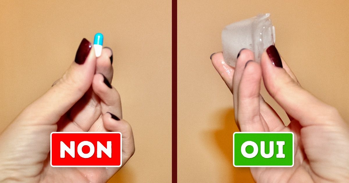 Que se passe-t-il quand tu mets un glaçon sur ton cou ?