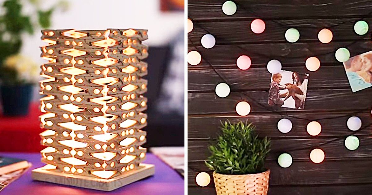 14 Lampes que tu pourras réaliser de tes propres mains pour décorer et éclairer ta maison