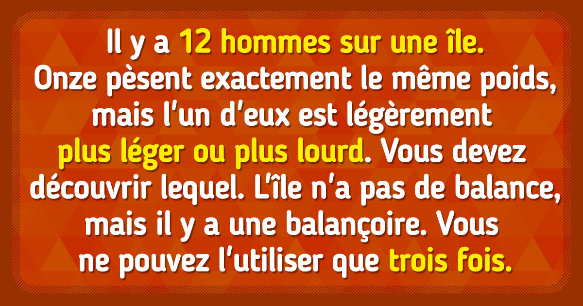 Prépare-toi à décrocher “l’Oscar de la perspicacité” en résolvant ces énigmes