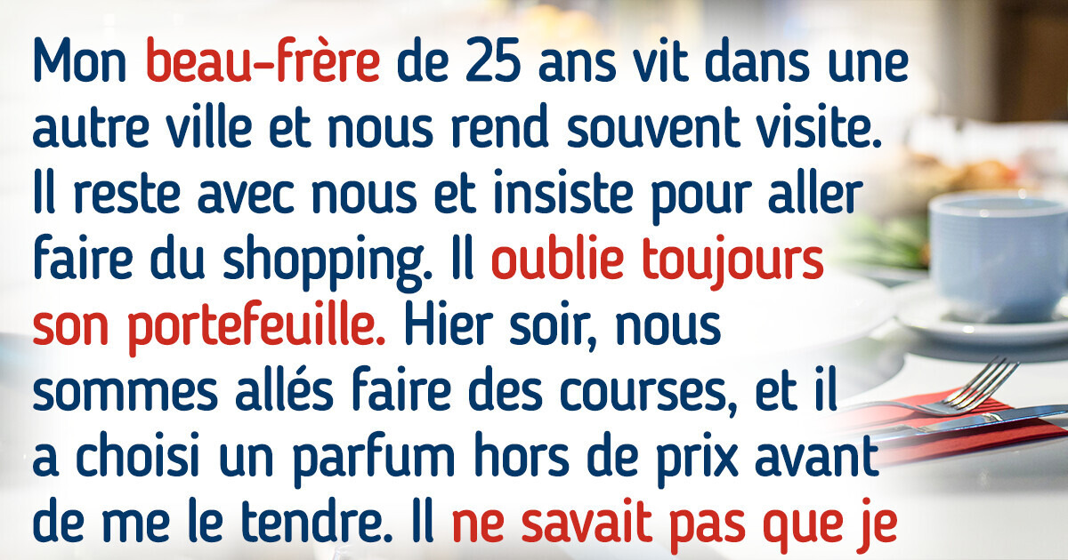 Mon beau-frère ne paye jamais sa part, alors je lui ai rendu la monnaie de sa pièce Mon beau-frère ne paye jamais sa part, alors je lui ai rendu la monnaie de sa pièce