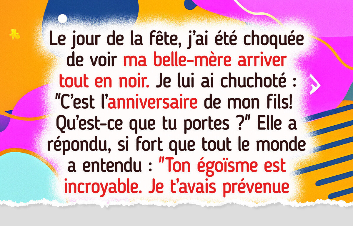 Je ne vais pas annuler l’anniversaire de mon fils parce que mon beau-père ne peut pas venir Je ne vais pas annuler l’anniversaire de mon fils parce que mon beau-père ne peut pas venir