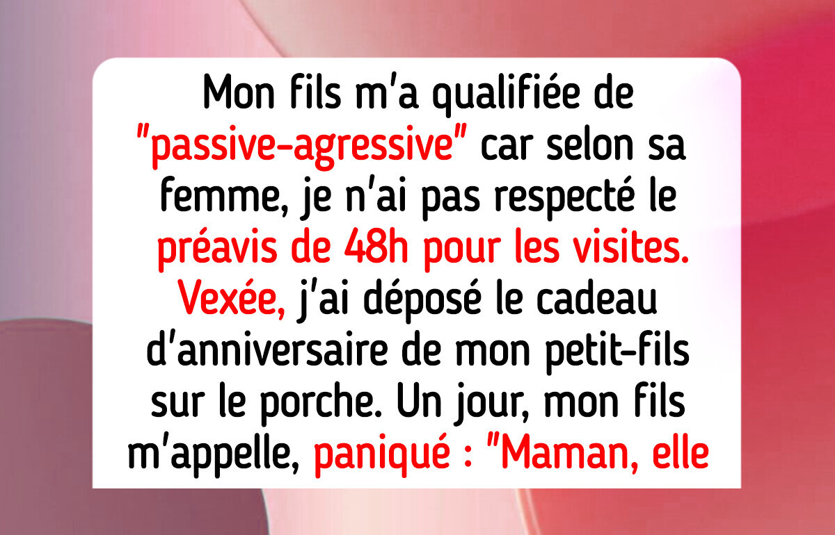 Je refuse de mendier pour passer du temps avec mon petit-fils