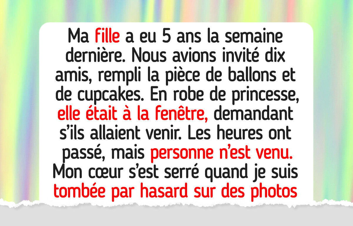 Je refuse de laisser des parents sans cœur gâcher l’anniversaire de ma fille