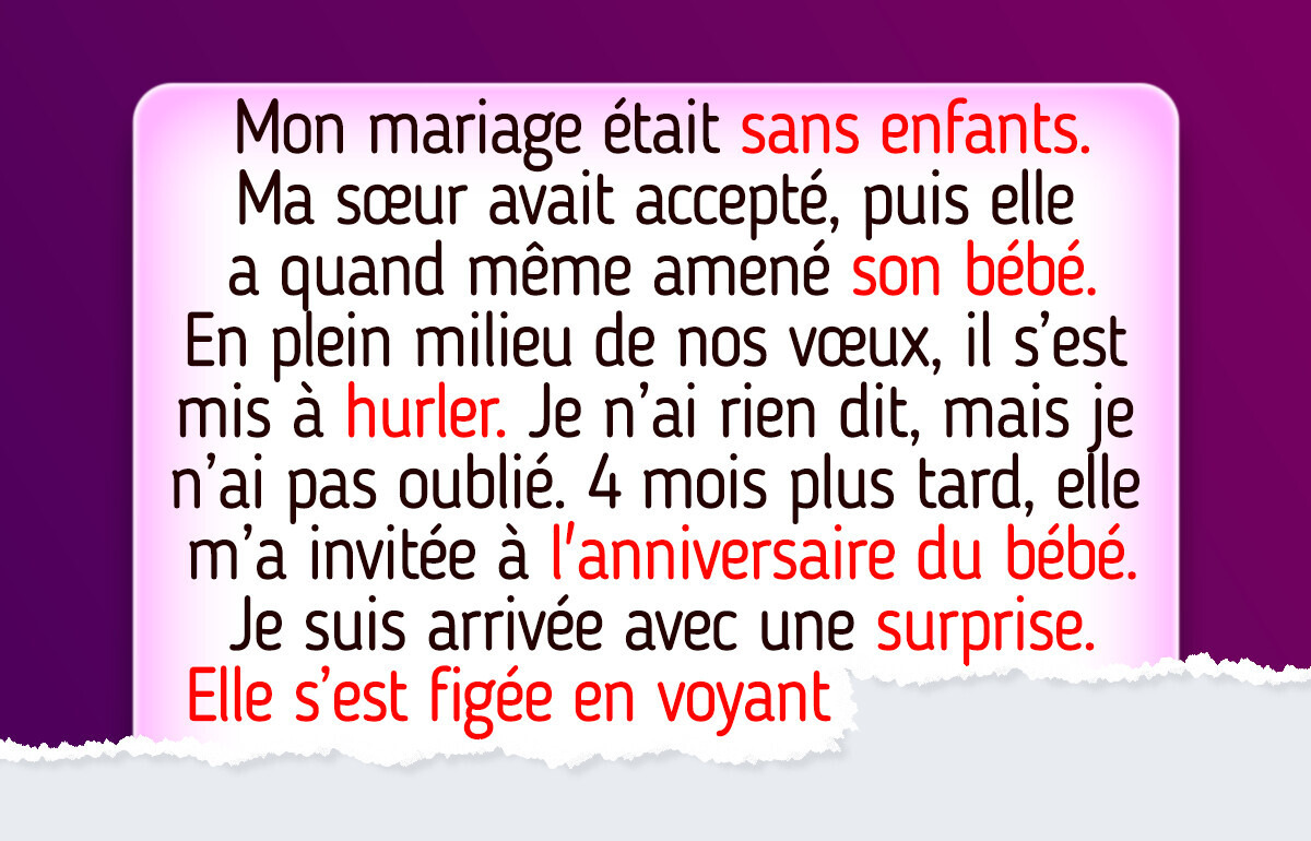 Ma sœur a brisé la règle de mon mariage, alors j’ai trouvé la revanche parfaite