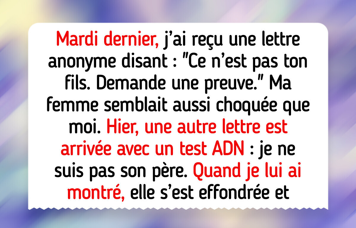 Je croyais qu’il était mon fils, mais la vérité a été tout simplement cruelle Je croyais qu’il était mon fils, mais la vérité a été tout simplement cruelle