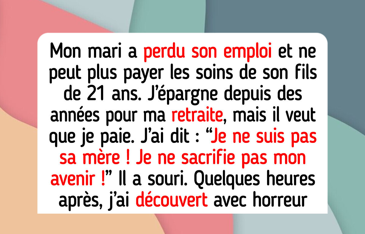 Je refuse de sacrifier mon plan de retraite pour sauver mon beau-fils Je refuse de sacrifier mon plan de retraite pour sauver mon beau-fils