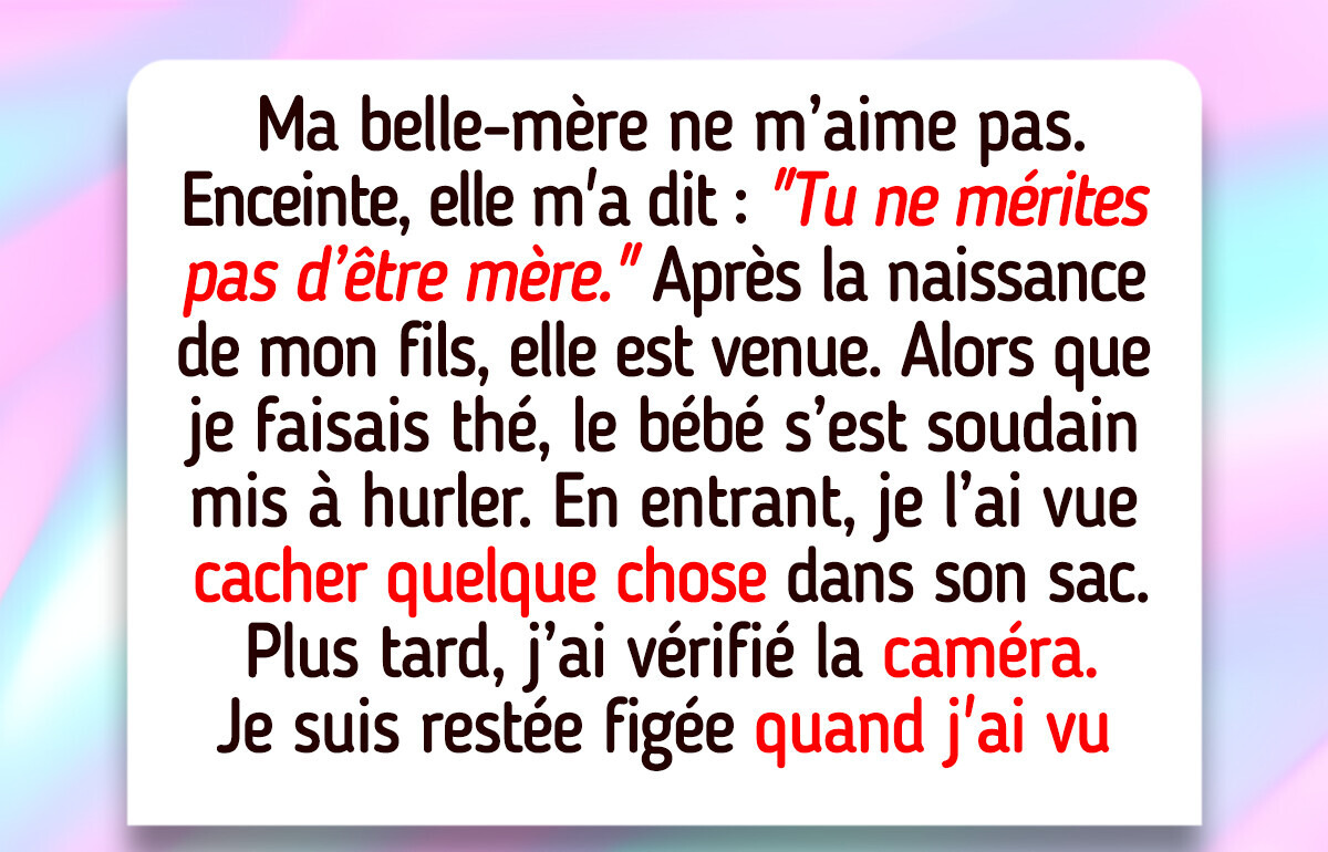 Je refuse de revoir ma belle-mère, son geste etait impardonnable