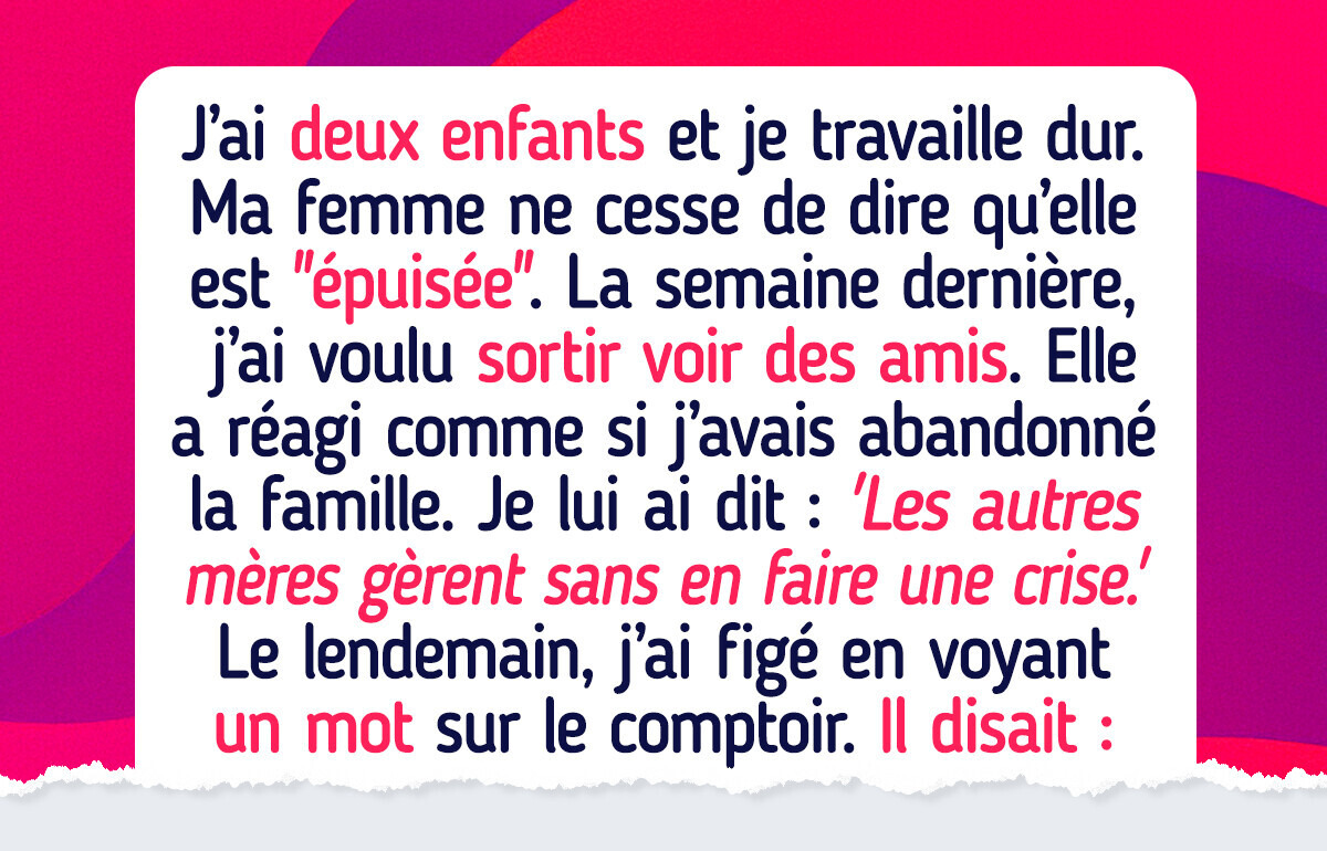 Je refuse de sacrifier ma vie sociale simplement parce que ma femme est fatiguée d’être mère Je refuse de sacrifier ma vie sociale simplement parce que ma femme est fatiguée d’être mère