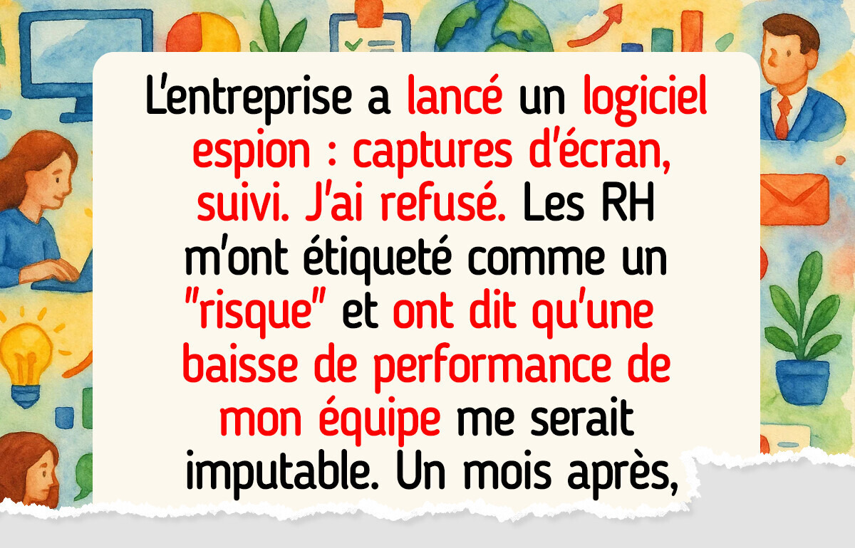 J’ai refusé d’installer une application de suivi des télé-travailleurs — et les ressources humaines ont perdu la tête