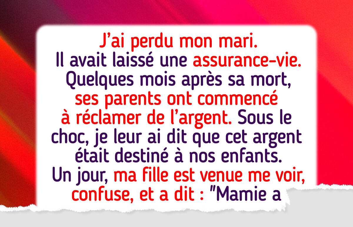 J'ai refusé de sacrifier l'avenir de mes enfants pour donner l'argent de mon mari à ma belle-famille