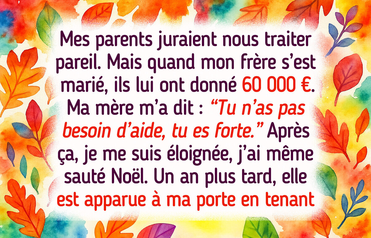 Je refuse de pardonner mes parents, ils ont payé la maison de mon frère et ne m’ont laissé qu’un “désolé” Je refuse de pardonner mes parents, ils ont payé la maison de mon frère et ne m’ont laissé qu’un “désolé”