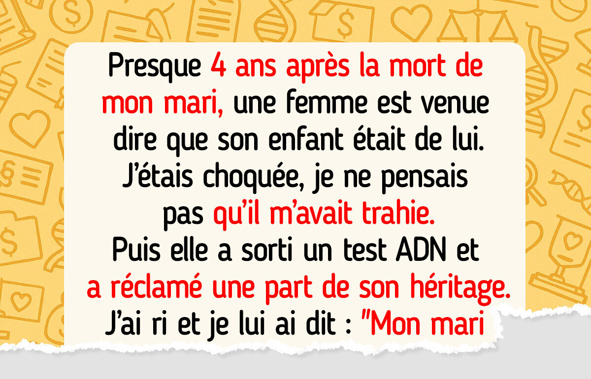 Je ne donnerai pas un centime à l’enfant caché de mon défunt mari Je ne donnerai pas un centime à l’enfant caché de mon défunt mari
