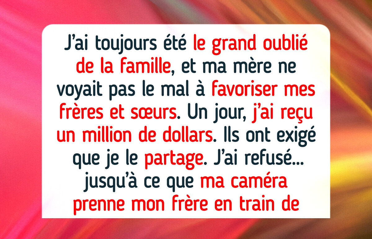 J’ai reçu 1 million de dollars et j’ai dit à ma famille qu’ils n’obtiendraient rien — les répercussions ont été incroyables