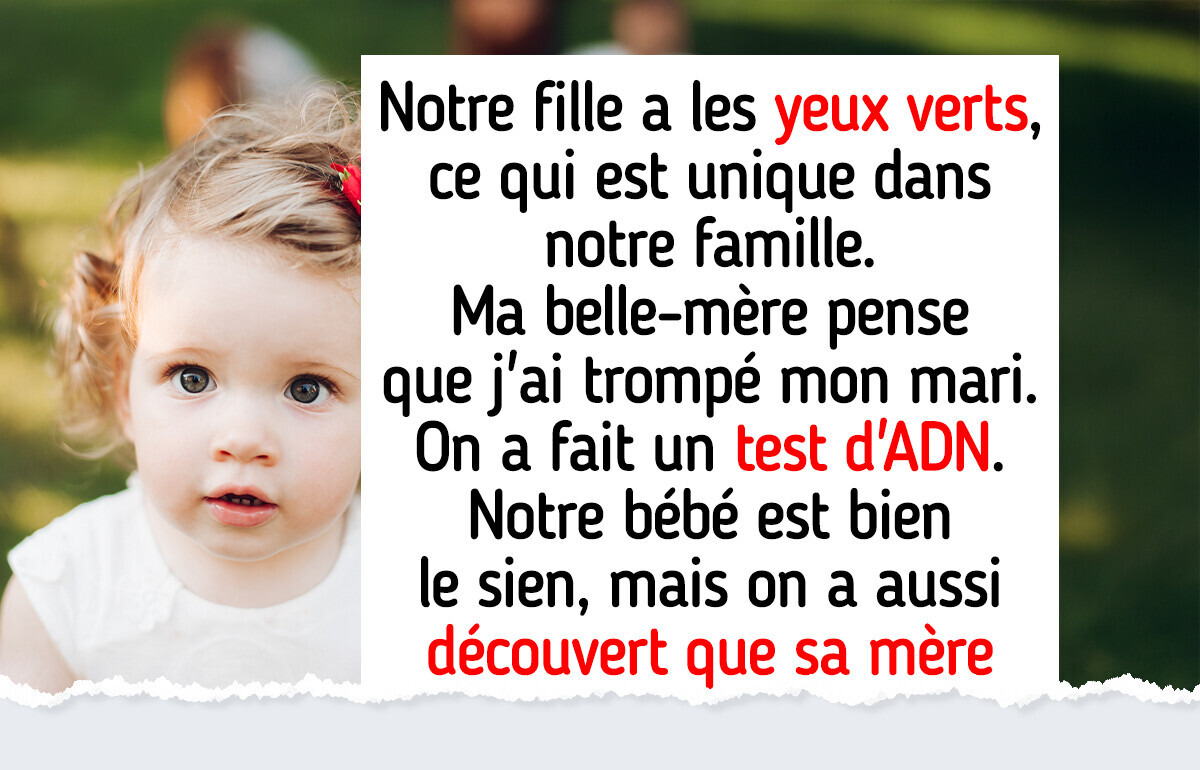 Ma belle-mère m’a accusée d’infidélité — j’ai fait un test ADN et j’ai accidentellement révélé son secret