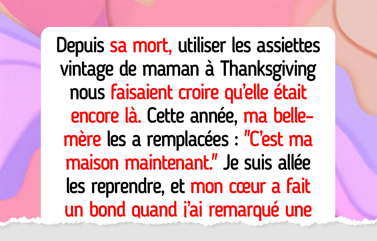 Je refuse que la nouvelle femme de mon père efface le souvenir de ma mère, elle est allée trop loin Je refuse que la nouvelle femme de mon père efface le souvenir de ma mère, elle est allée trop loin