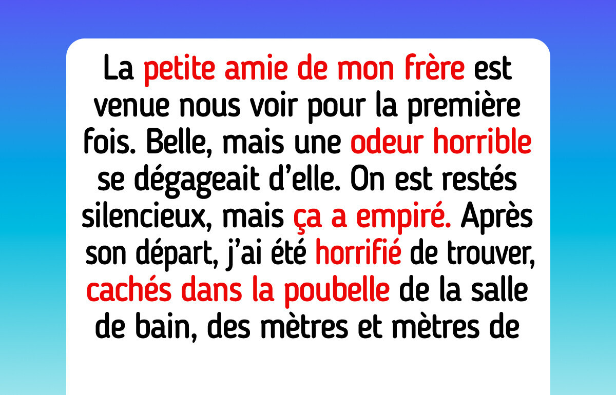 12 Personnes qui ont ressenti du dégoût d’une façon des plus étranges
