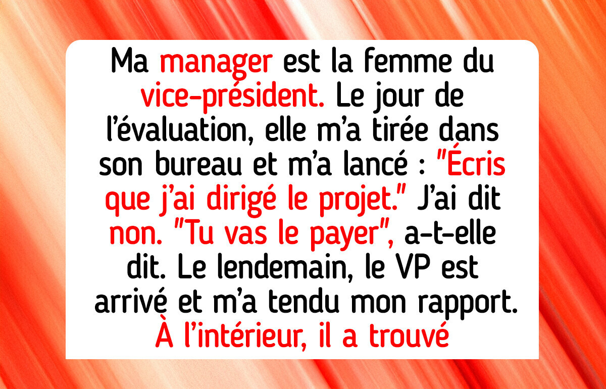 Je refuse de mentir pour ma manager, même si cela me coûte ma promotion, mon salaire et ma réputation Je refuse de mentir pour ma manager, même si cela me coûte ma promotion, mon salaire et ma réputation