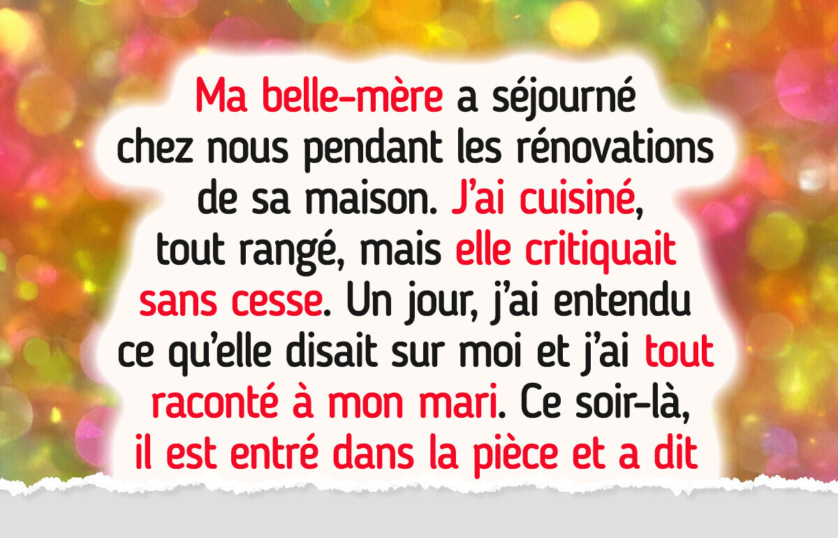 Ma belle-mère me traitait comme une domestique, jusqu’à ce que mon mari lui dise ses quatre vérités