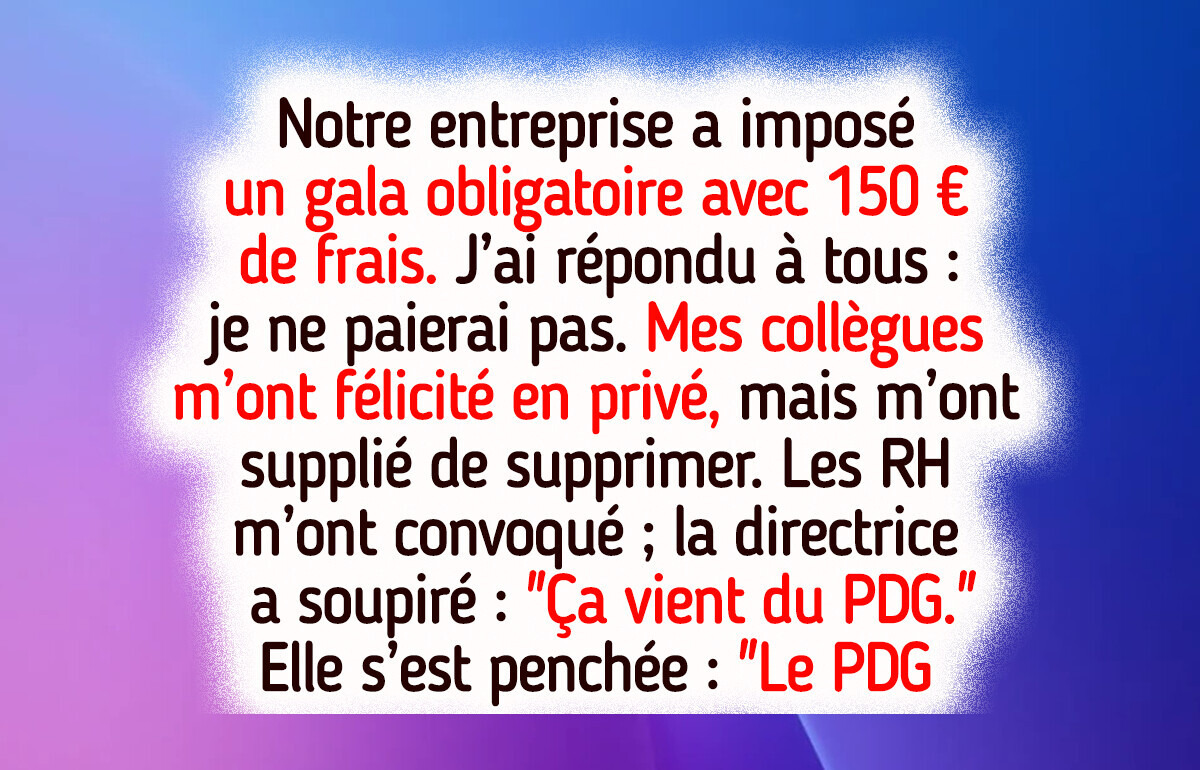 J’ai refusé de payer pour notre fête d’entreprise “obligatoire” et les RH sont intervenues rapidement J’ai refusé de payer pour notre fête d’entreprise “obligatoire” et les RH sont intervenues rapidement