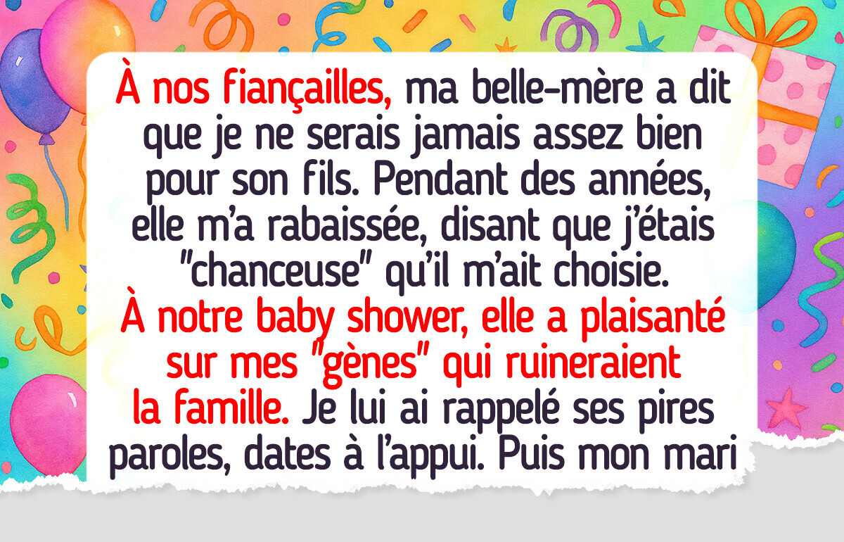 Ma belle-mère m’a insultée en public, alors je lui ai donné une leçon Ma belle-mère m’a insultée en public, alors je lui ai donné une leçon
