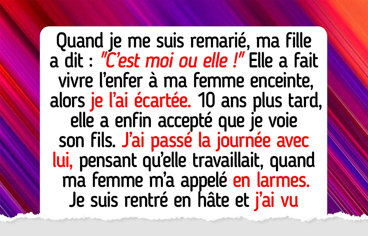 J’ai privilégié le confort de ma femme enceinte et j’ai repoussé ma fille