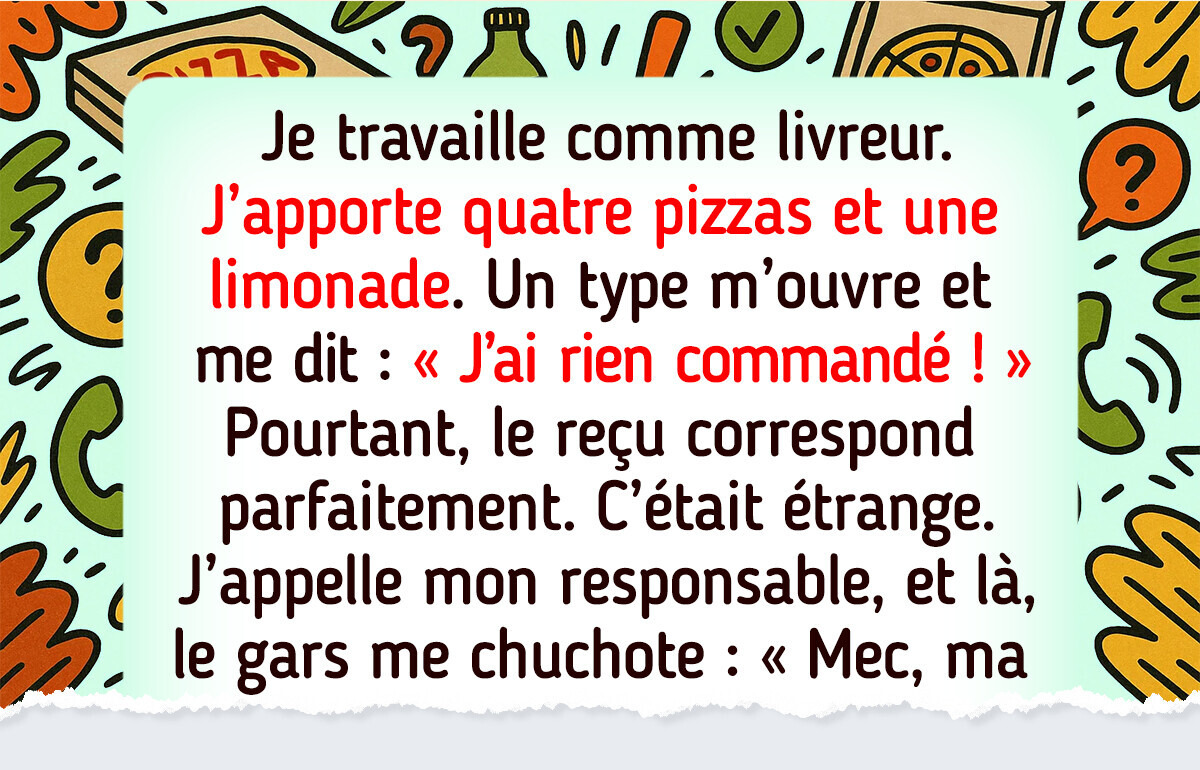 17 Personnes qui ont livré une commande et un vrai show comique