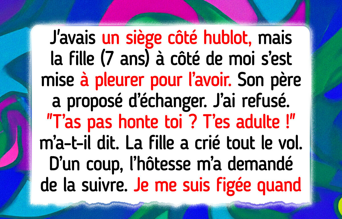 J’ai payé ma place, et ce n’est ni un parent ni un enfant gâté qui va me la prendre J’ai payé ma place, et ce n’est ni un parent ni un enfant gâté qui va me la prendre