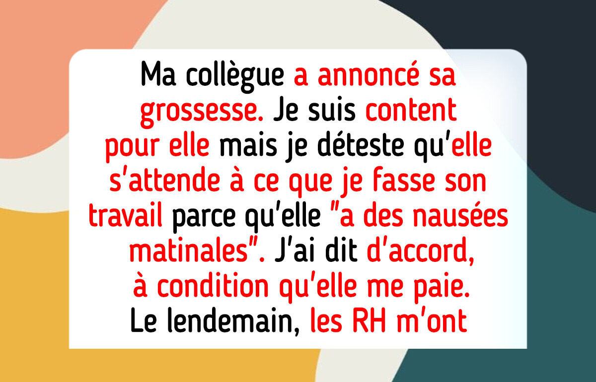 Je refuse de remplacer ma collègue enceinte sans contrepartie, maintenant les RH me demandent des comptes