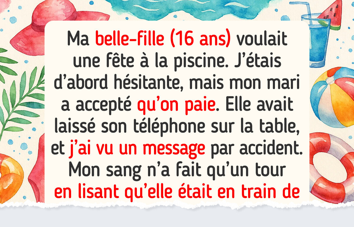 Je refuse de payer pour la fête à la piscine de ma belle-fille, je ne suis pas une banque Je refuse de payer pour la fête à la piscine de ma belle-fille, je ne suis pas une banque