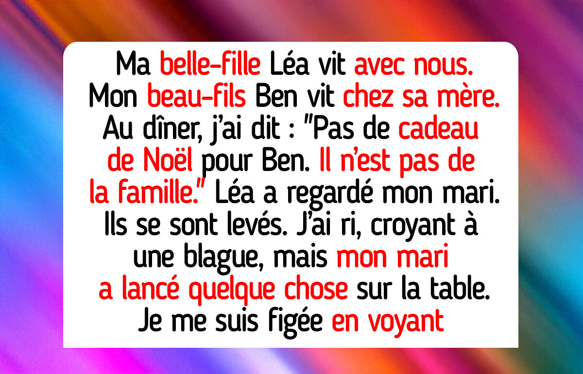 J’ai refusé d’acheter un cadeau de Noël à mon beau-fils, car il ne fait pas partie de ma famille