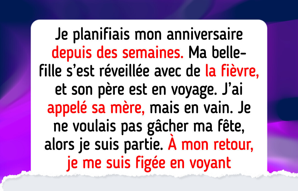 Je refuse d’annuler mon dîner d’anniversaire pour ma belle-fille malade Je refuse d’annuler mon dîner d’anniversaire pour ma belle-fille malade