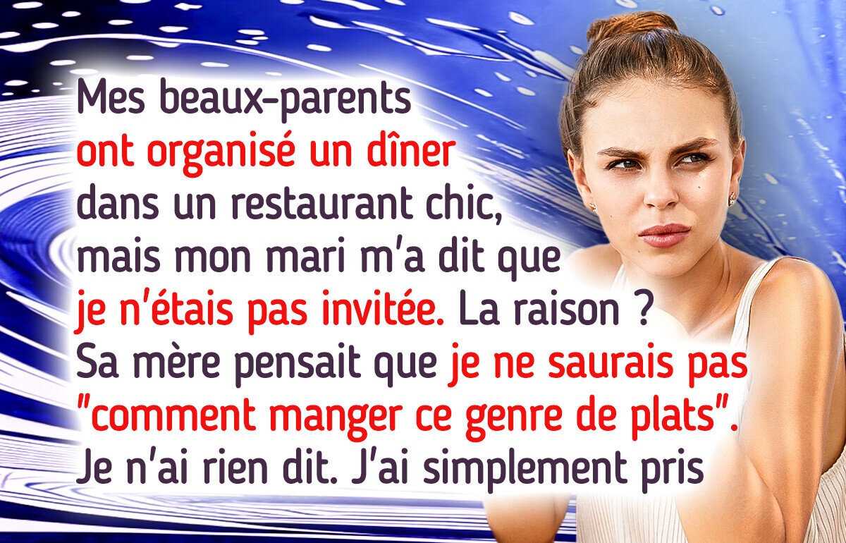 Méprisée par mes beaux-parents, je leur ai rendu la monnaie de leur pièce Méprisée par mes beaux-parents, je leur ai rendu la monnaie de leur pièce