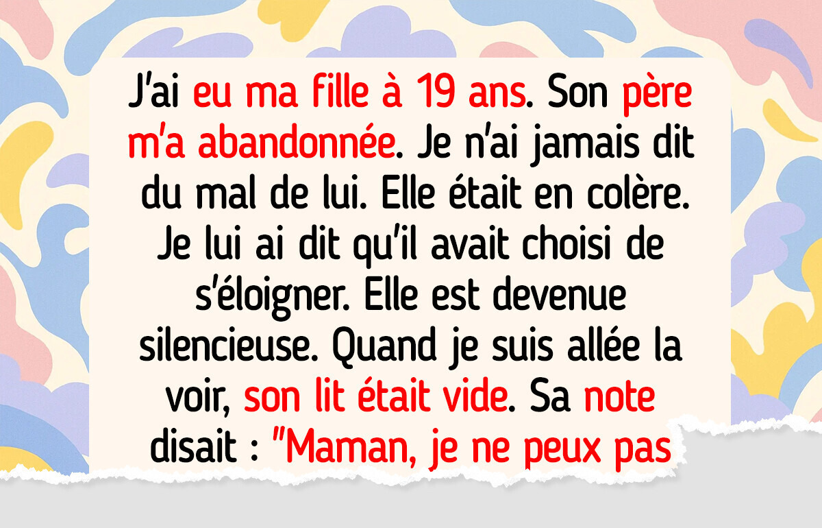 J’ai menti à ma fille au sujet de son père : sa réaction m’a bouleversée