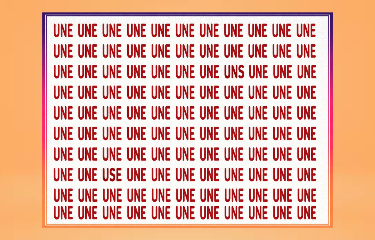 Seul un vrai génie trouvera les mots cachés en moins de cinq secondes