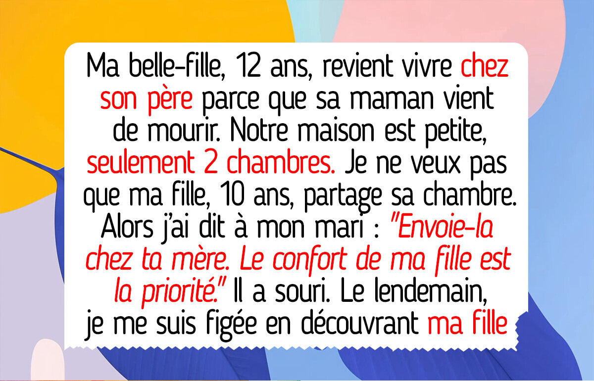 Je refuse que ma belle-fille vienne vivre avec nous, le confort de ma fille passe avant tout