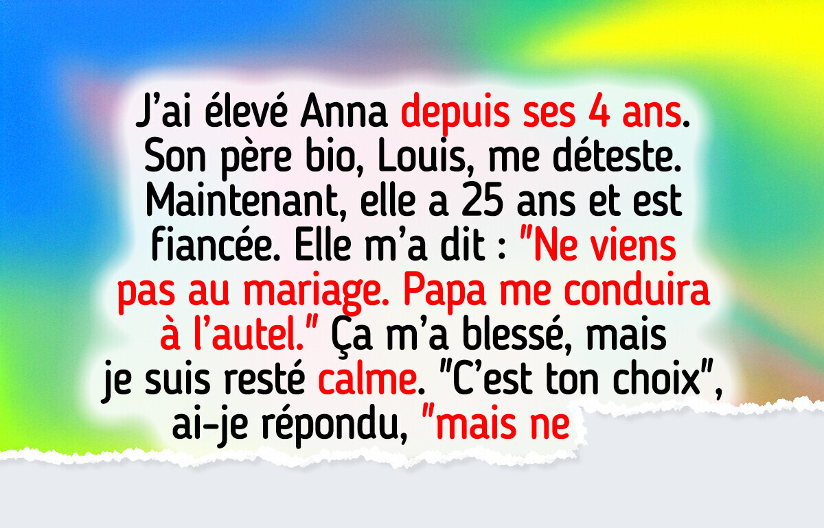 Ma belle-fille m’a interdit d’assister à son mariage pour faire plaisir à son père