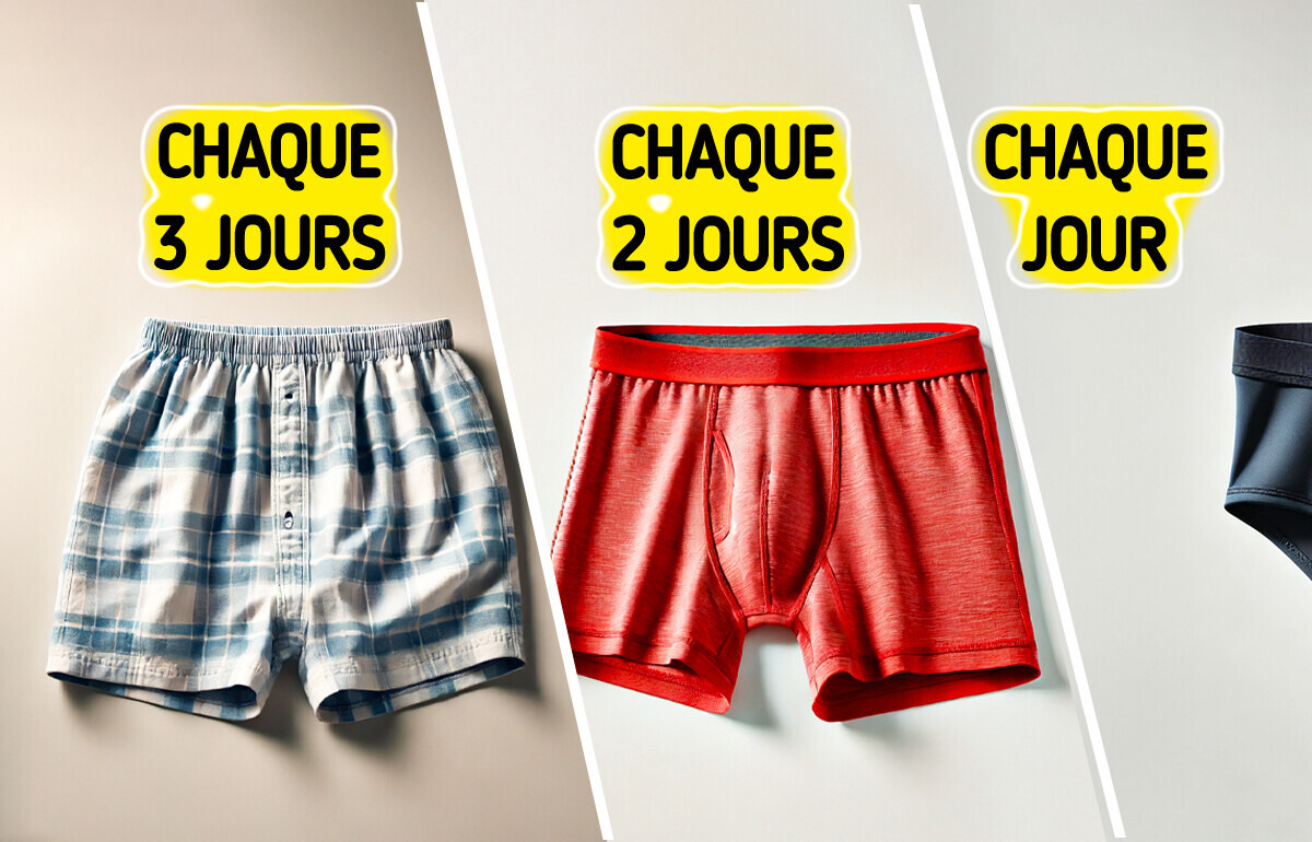 Un médecin révèle à quelle fréquence il faut changer de sous-vêtements Un médecin révèle à quelle fréquence il faut changer de sous-vêtements