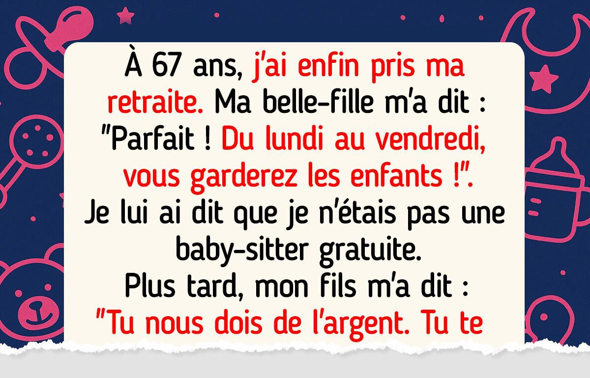 Je refuse de gâcher ma retraite en gardant mes petits-enfants