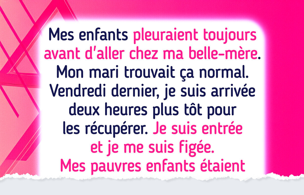 Ma belle-mère a perdu le privilège d'être appelée "grand-mère" Ma belle-mère a perdu le privilège d'être appelée "grand-mère"