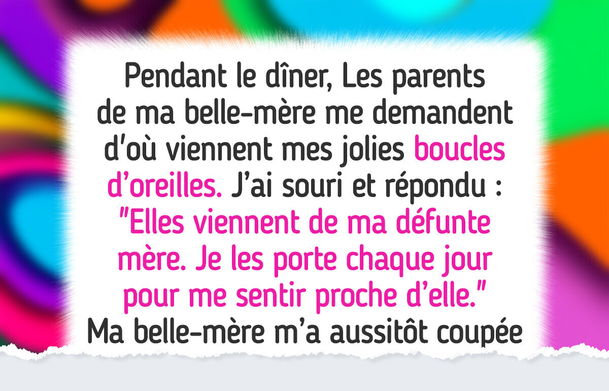 Ma belle-mère a rabaissé ma mère décédée, alors je l’ai humiliée en public Ma belle-mère a rabaissé ma mère décédée, alors je l’ai humiliée en public