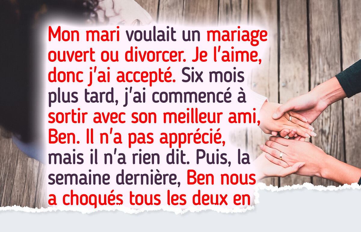 Mon mari voulait sortir avec d’autres personnes — maintenant, il regrette