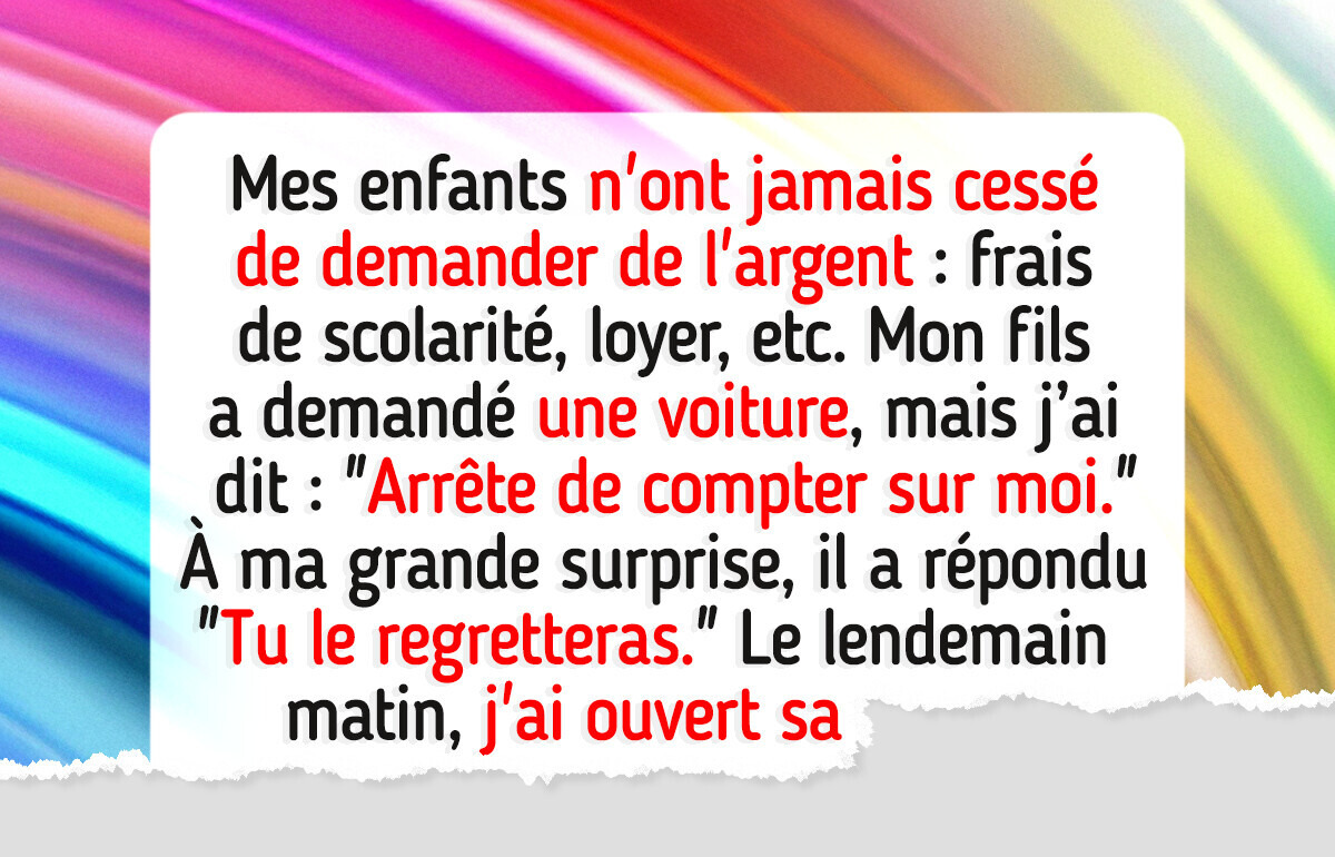 J’ai cessé de subvenir aux besoins de mes fils adultes — Je suis leur père, pas une banque J’ai cessé de subvenir aux besoins de mes fils adultes — Je suis leur père, pas une banque