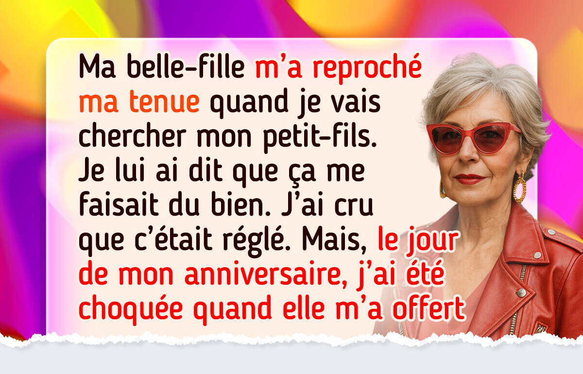 Ma belle-fille m’a humiliée publiquement à cause de mon style, et notre relation ne s’en est jamais remise Ma belle-fille m’a humiliée publiquement à cause de mon style, et notre relation ne s’en est jamais remise