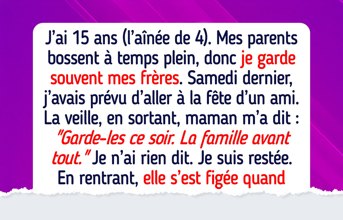Mes parents me traitent comme une nounou gratuite — j’ai fini par dire stop