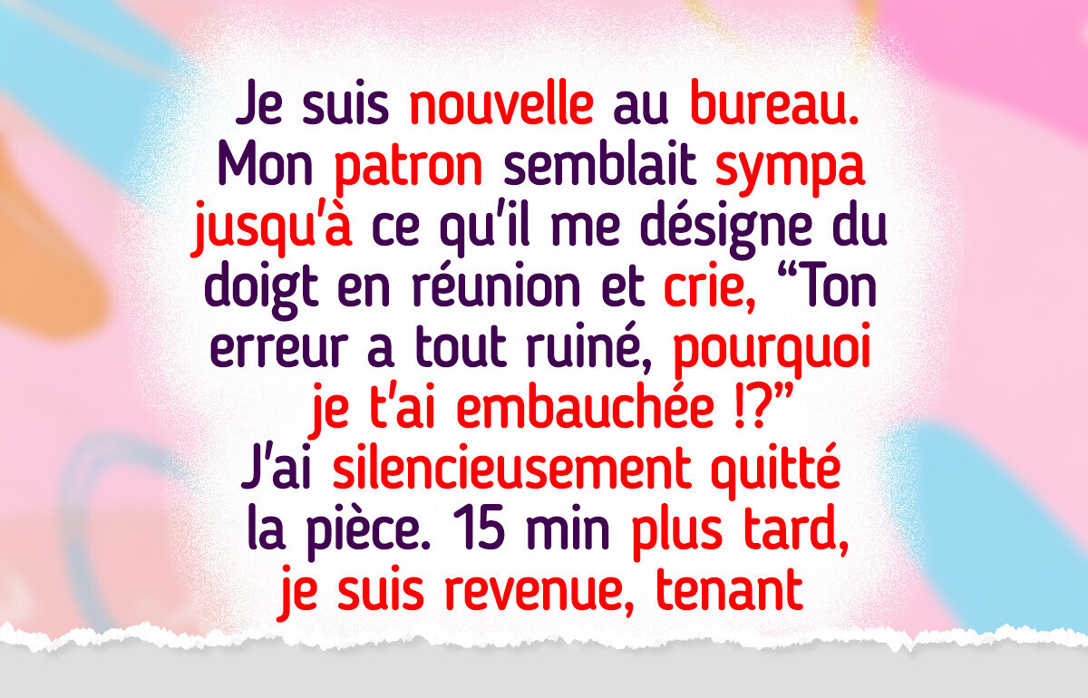 Mon patron m’a humiliée devant tout le monde — mais j’ai rapidement renversé la situation