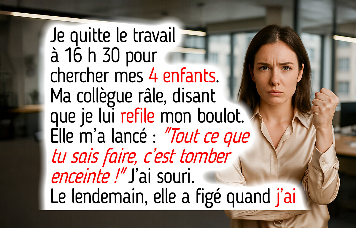 J’ai dénoncé ma collègue sans enfants aux RH après qu’elle m’a humiliée pour avoir des enfants J’ai dénoncé ma collègue sans enfants aux RH après qu’elle m’a humiliée pour avoir des enfants