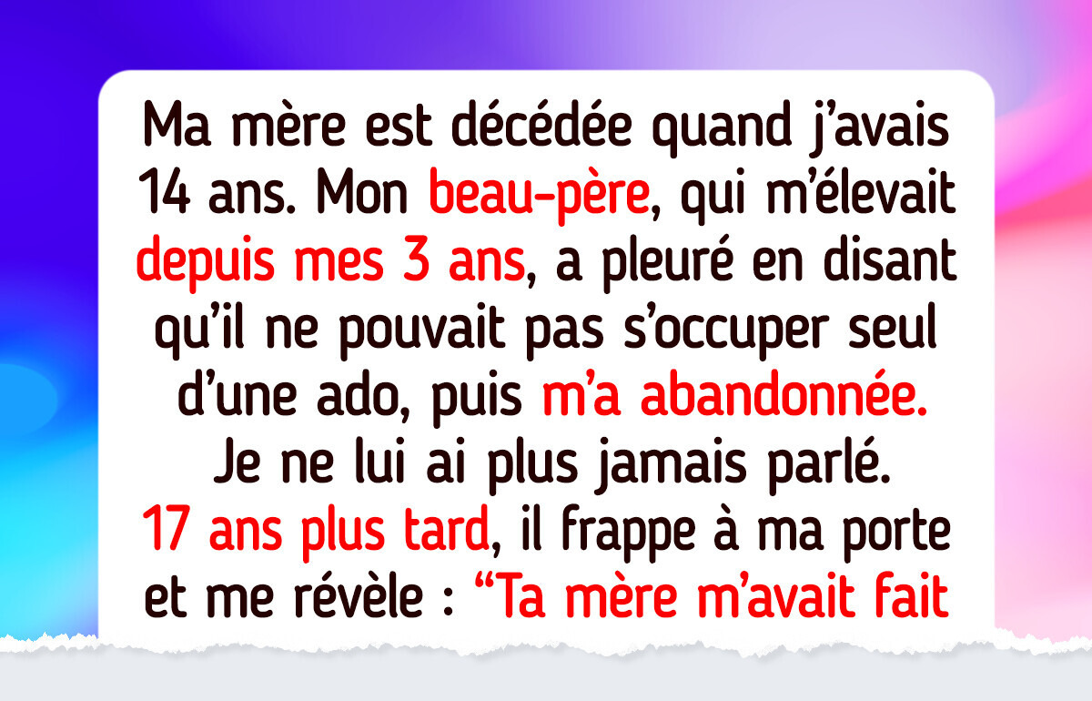 Mon beau-père m’a abandonnée à l’adolescence, et aujourd’hui, il me supplie de l’aider