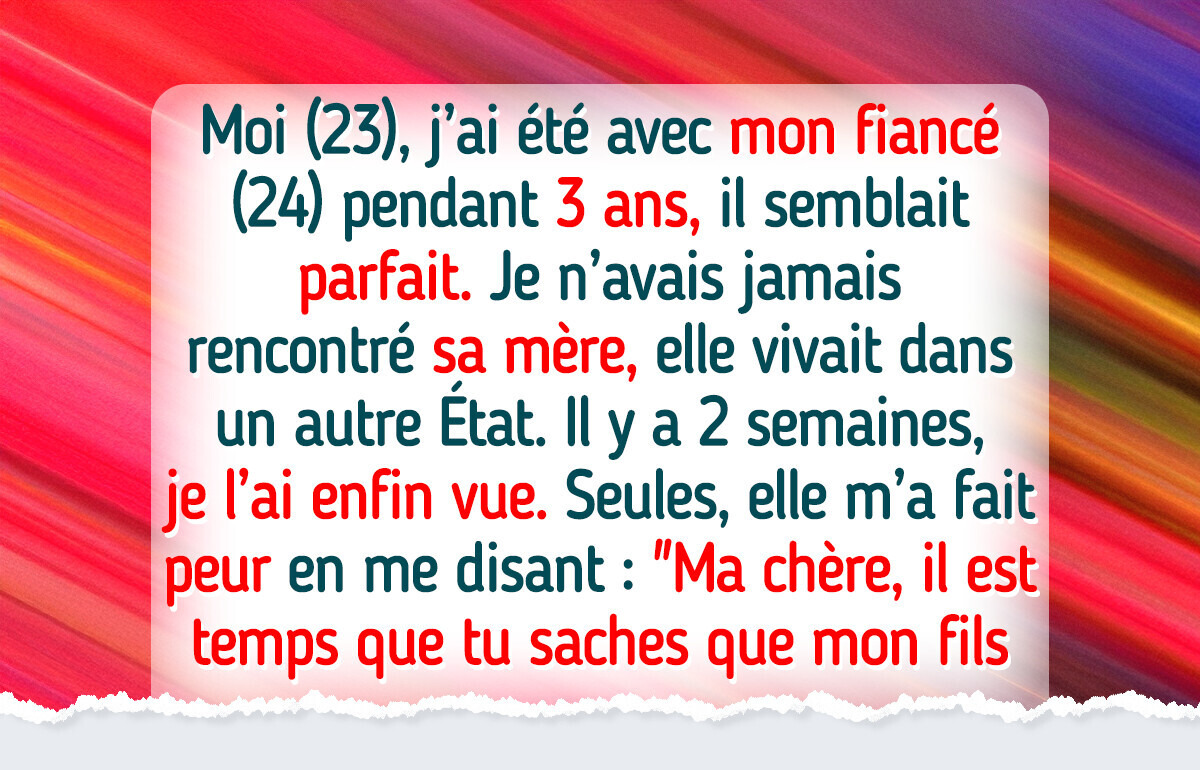 Je refuse d’épouser mon fiancé après ce que sa mère m’a dit Je refuse d’épouser mon fiancé après ce que sa mère m’a dit
