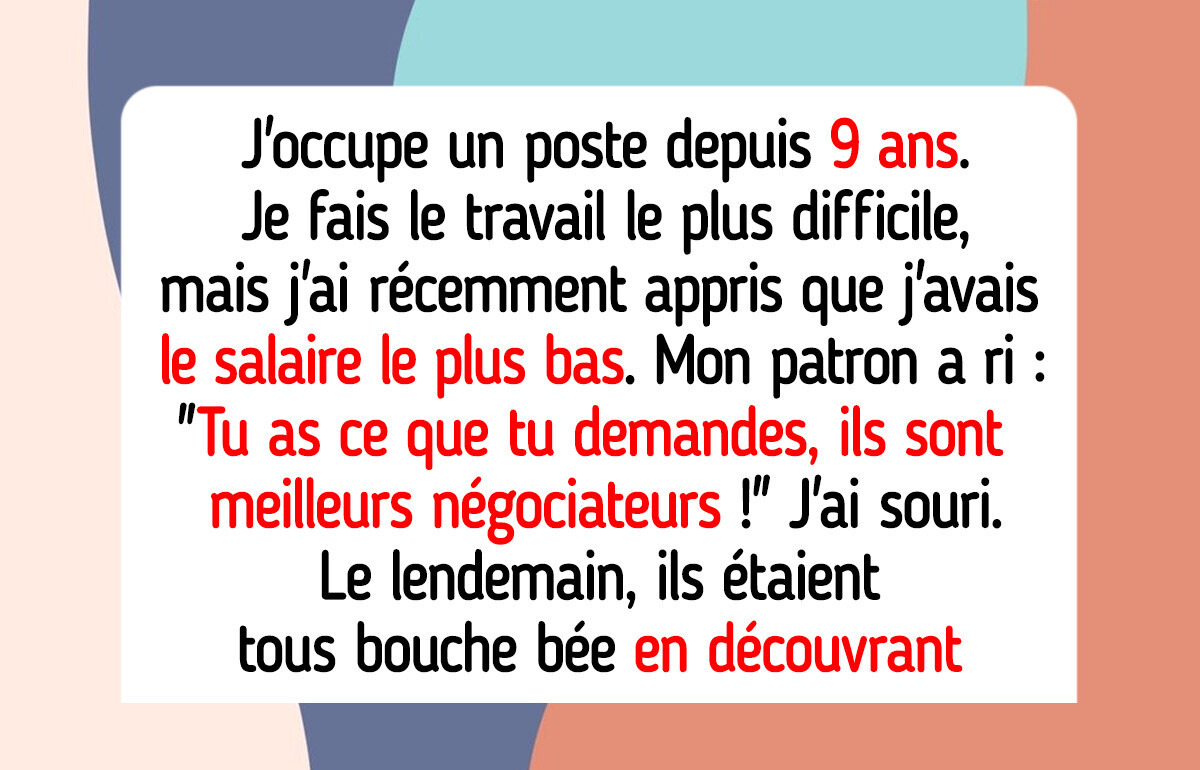 Je refuse d’avoir le salaire le plus bas alors que je suis le plus ancien membre de mon équipe Je refuse d’avoir le salaire le plus bas alors que je suis le plus ancien membre de mon équipe